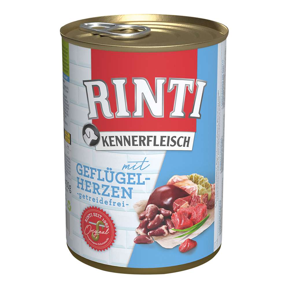 Rinti Kennerfleisch Geflügelherzen 400g