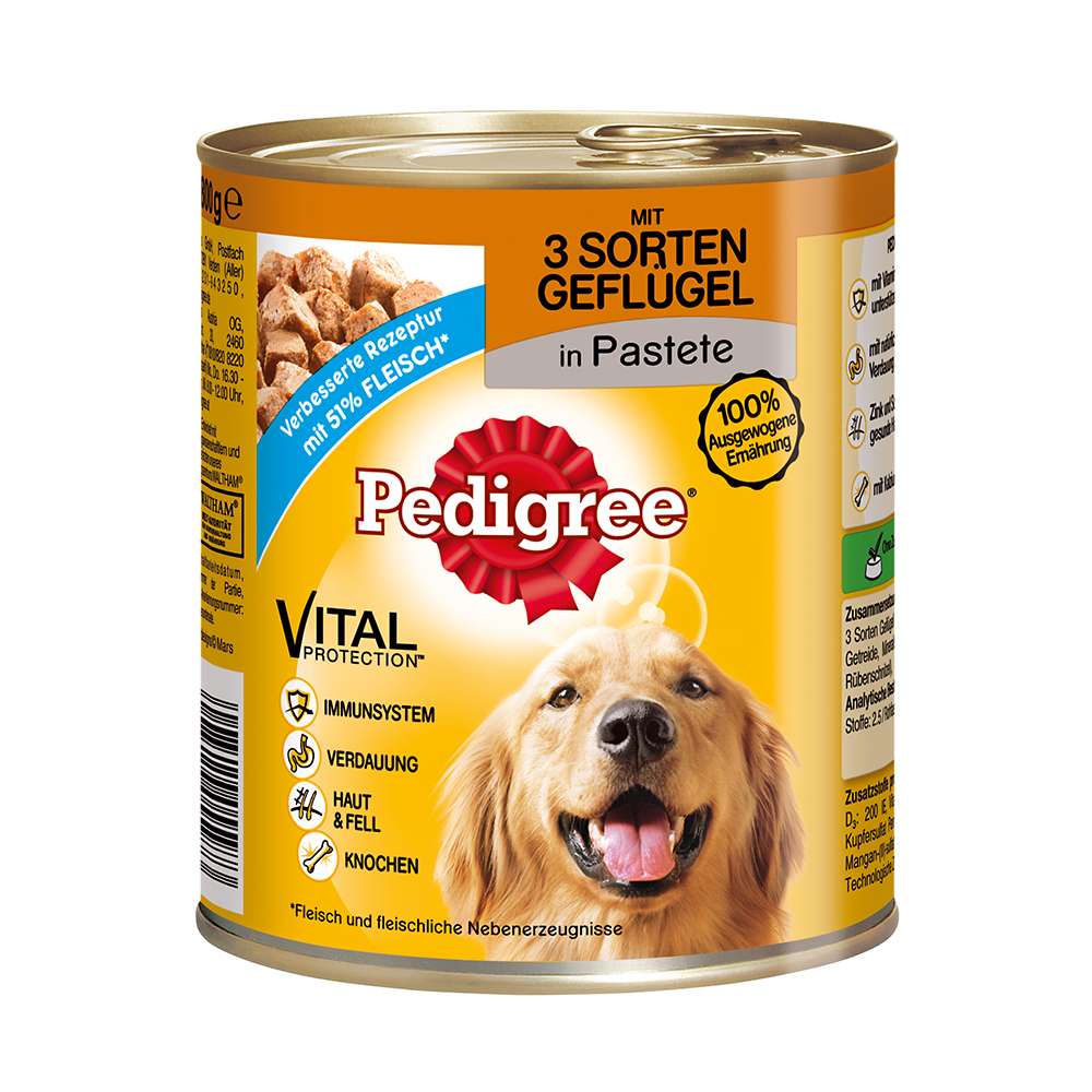 Pedigree Classic 3xGeflügel 800g