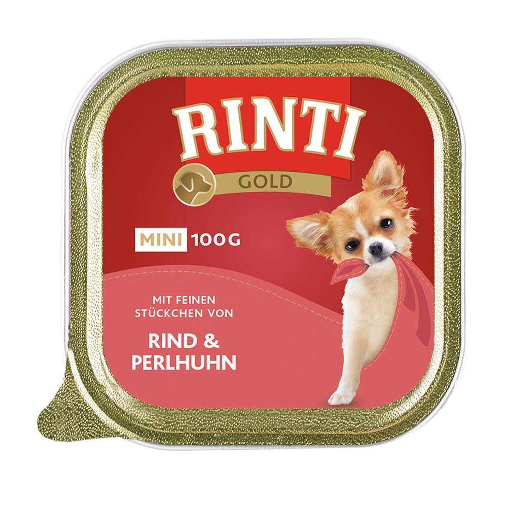 Rinti Gold mini Rind und Perlhuhn 100g