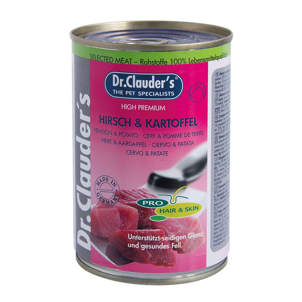 Dr. Clauder Selected Meat Hirsch & Kartoffel 400g