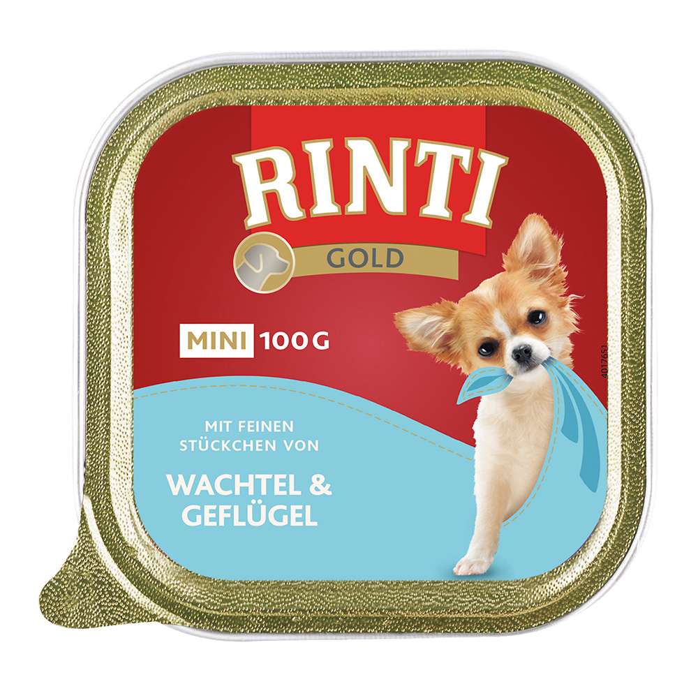 Rinti Gold Mini Wachtel & Geflügel 100g