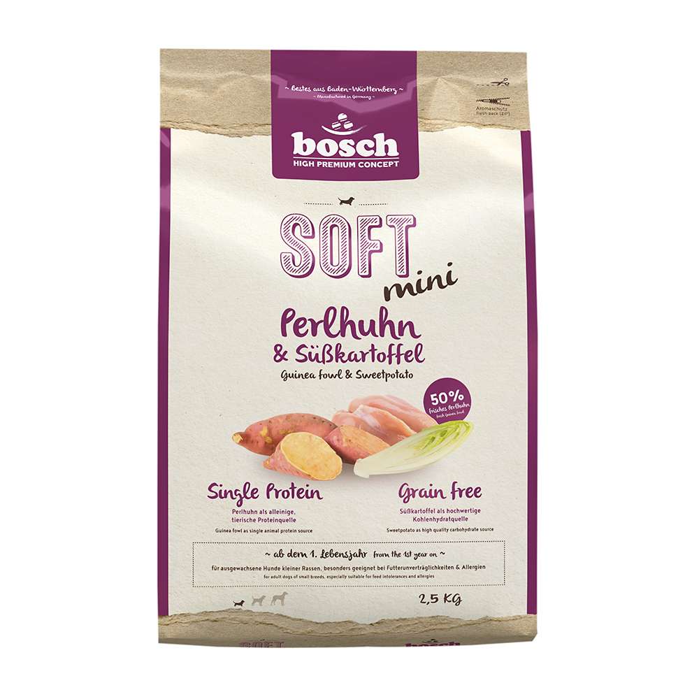 Bosch Soft Mini Perlhuhn & Süßkartoffel 2,5kg