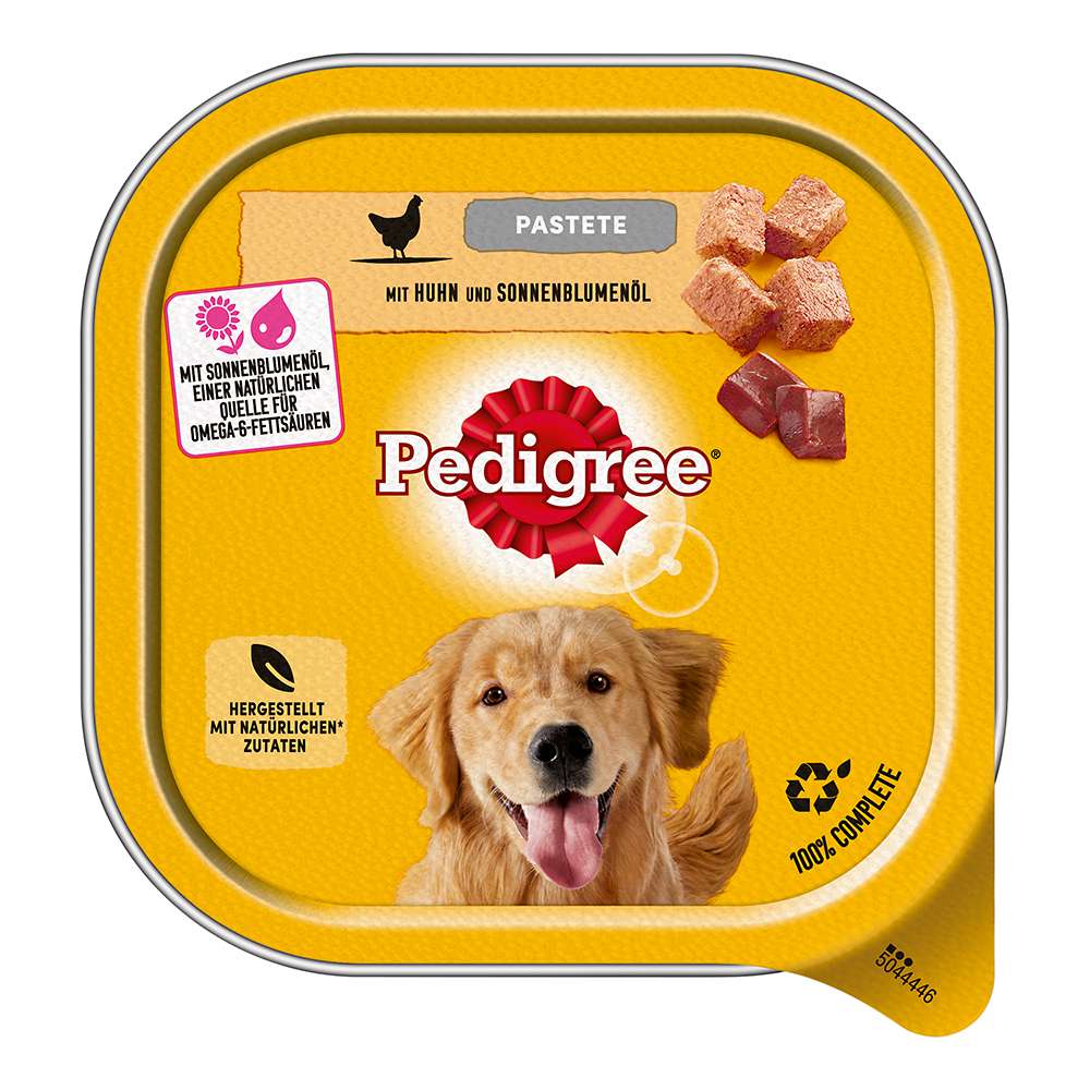 Pedigree Pastete mit Huhn & Sonnenblumenöl 300g