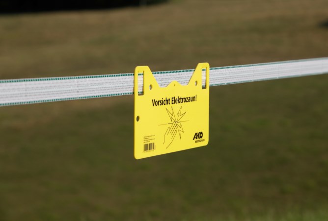 Warnschild Vorsicht Elektrozaun!