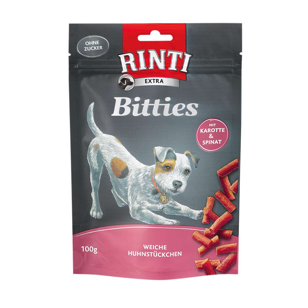 Rinti Extra Bitties Huhn mit Karotte und Spinat 100g