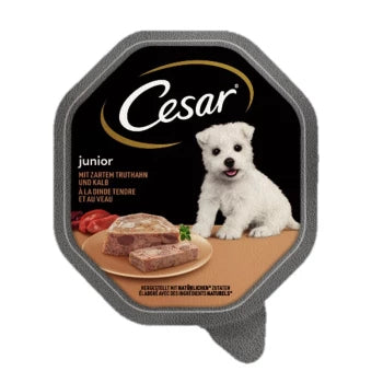 Cesar Junior Truthahn & Kalb Pastete 150g