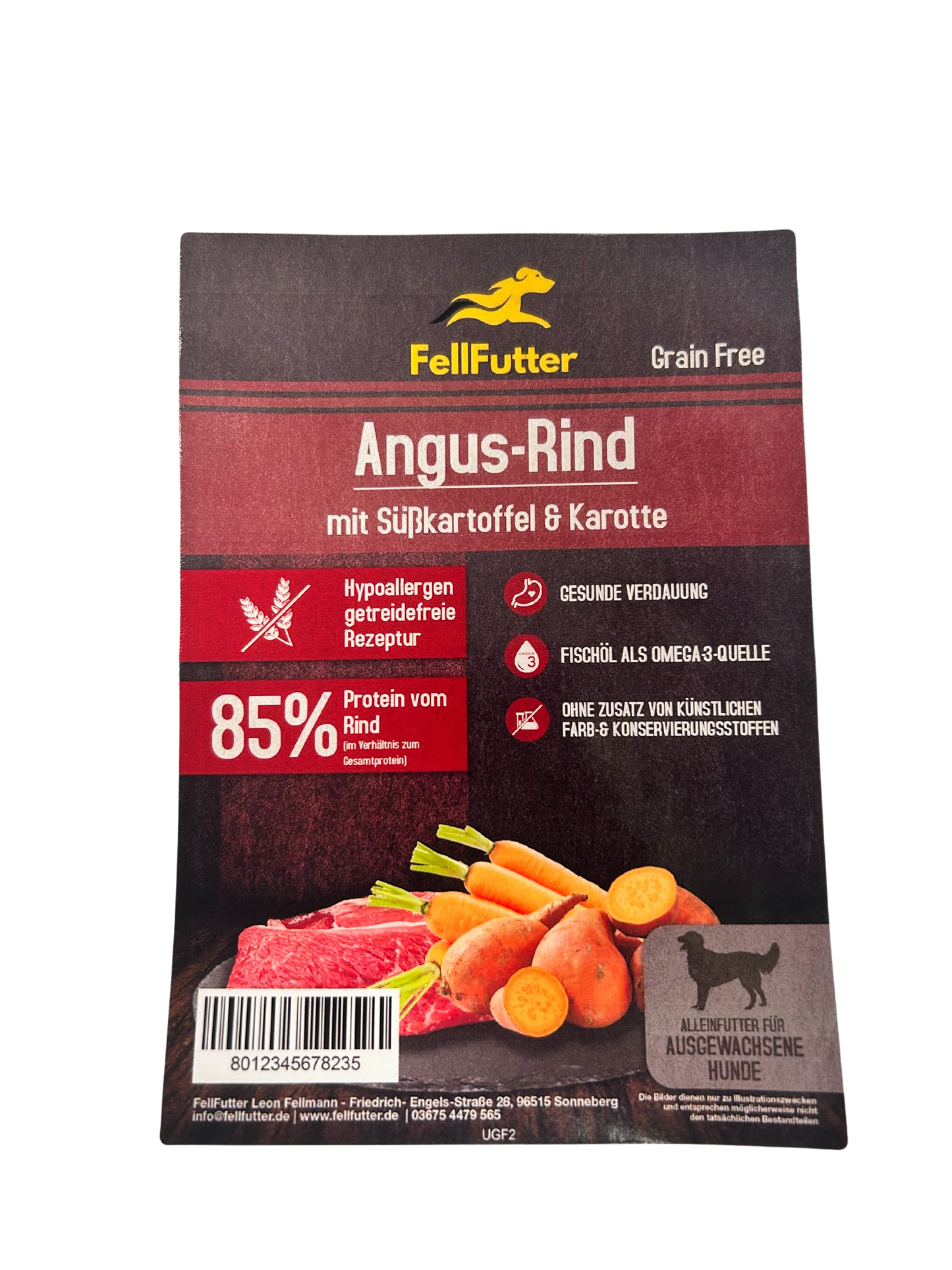 FellFutter Angus-Rind getreidefrei