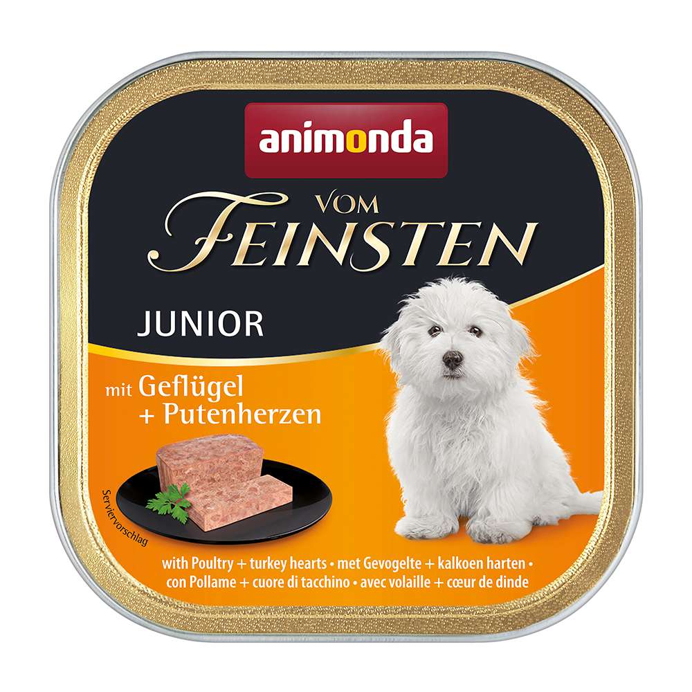 Animonda Vom Feinsten Junior mit Geflügel + Putenherzen 150g